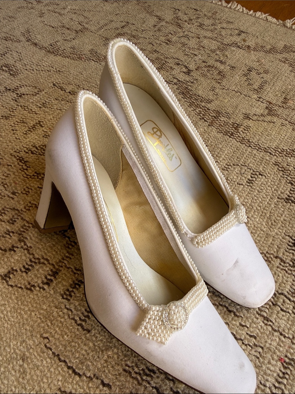 Vintage bridal heels